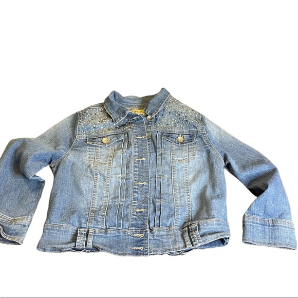 Democracy Denim jacket with rhinestones size‎ medium - Picture 1 of 12